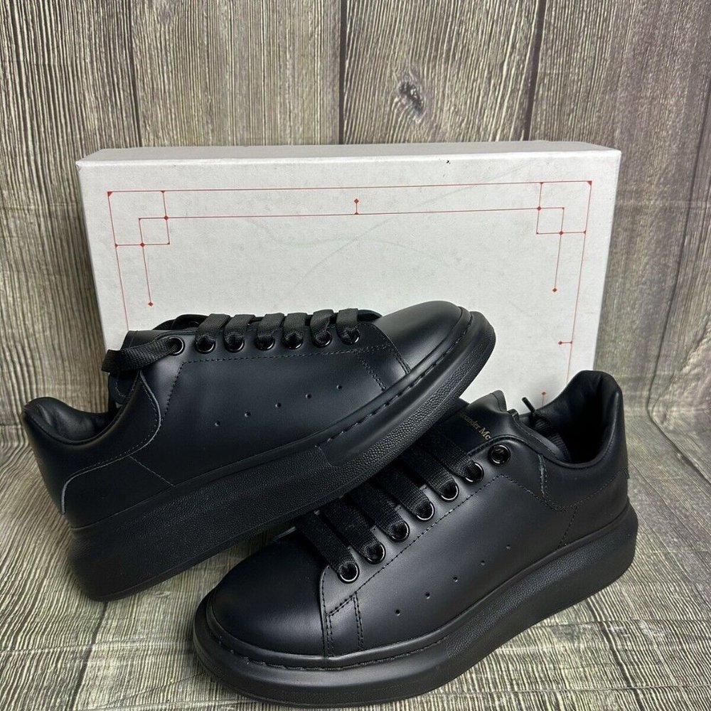 ALEXANDER MCQUEEN OVERSIZED SNEAKERS MENS TRAINERS BNIB BLACK GENUINE 6uk 40eu